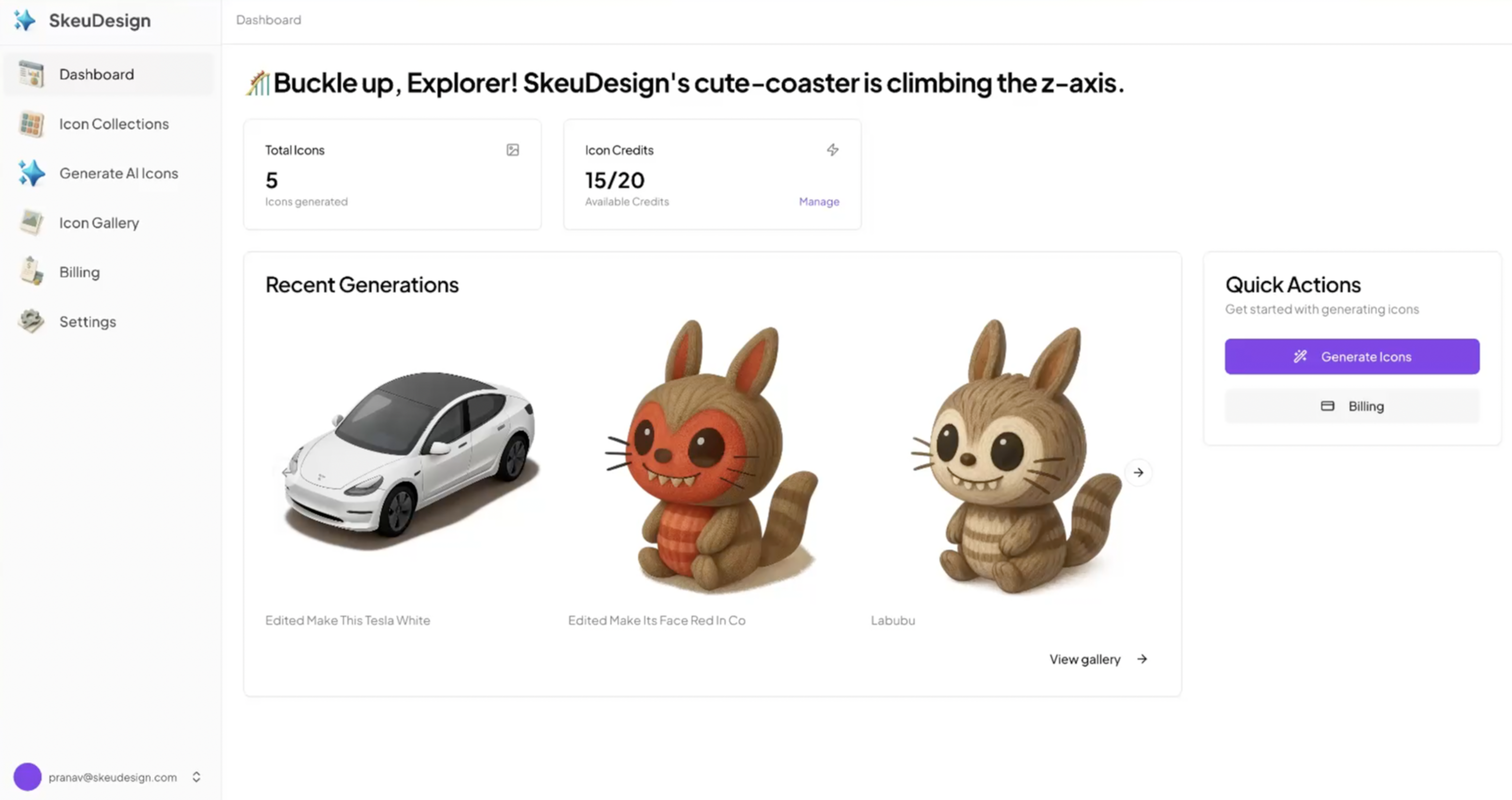 SkeuDesign Dashboard Preview